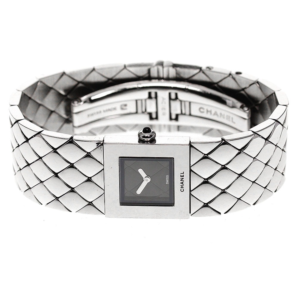 シャネル CHANEL H0009 マトラッセ クォーツ レディース 保証書付き_801607【中古】