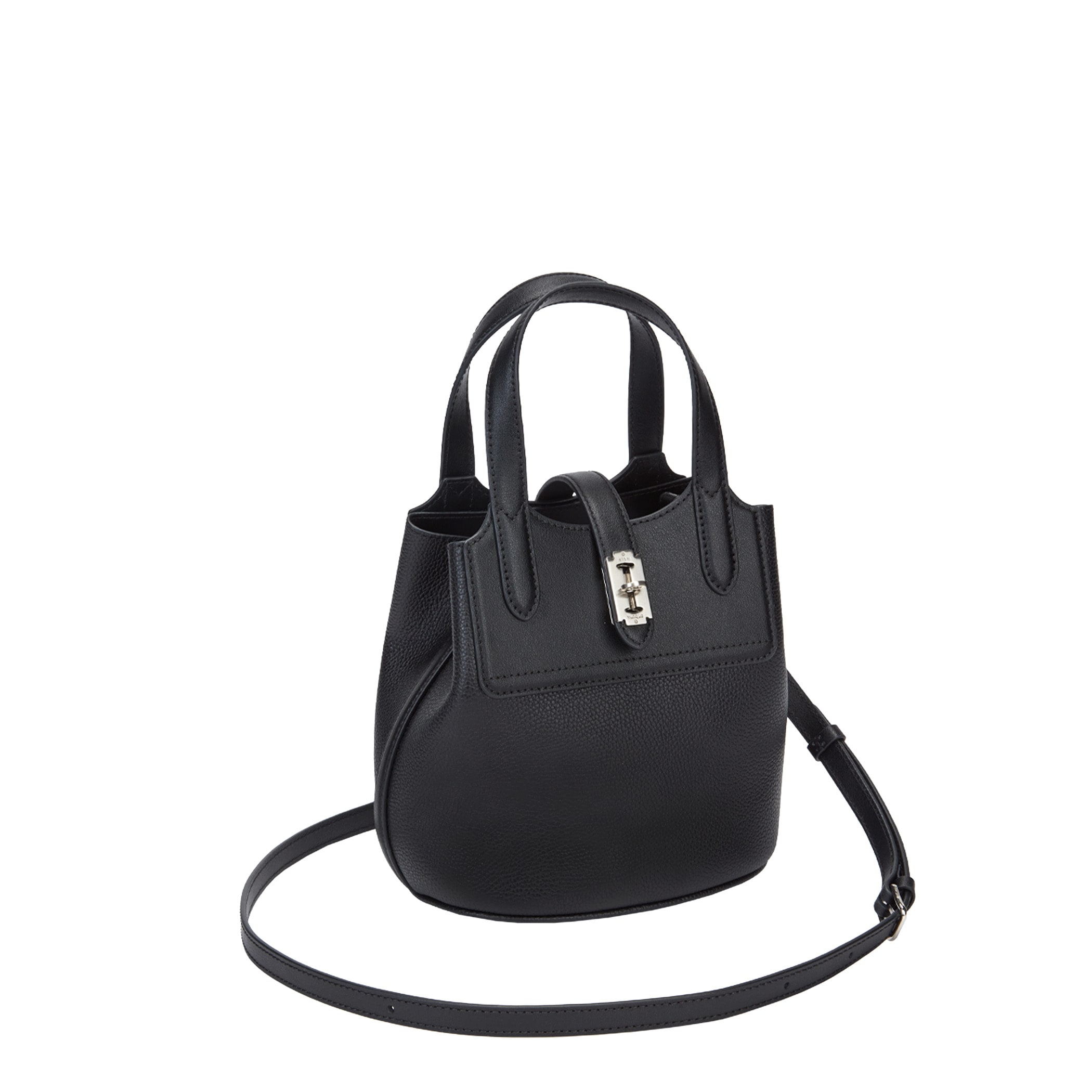 【VUNQUE】 FESTONE PILA LEATHER BUCKET S : BLACK 【VUNQUE】 FESTONE PILA LEATHER BUCKET S : BLACK