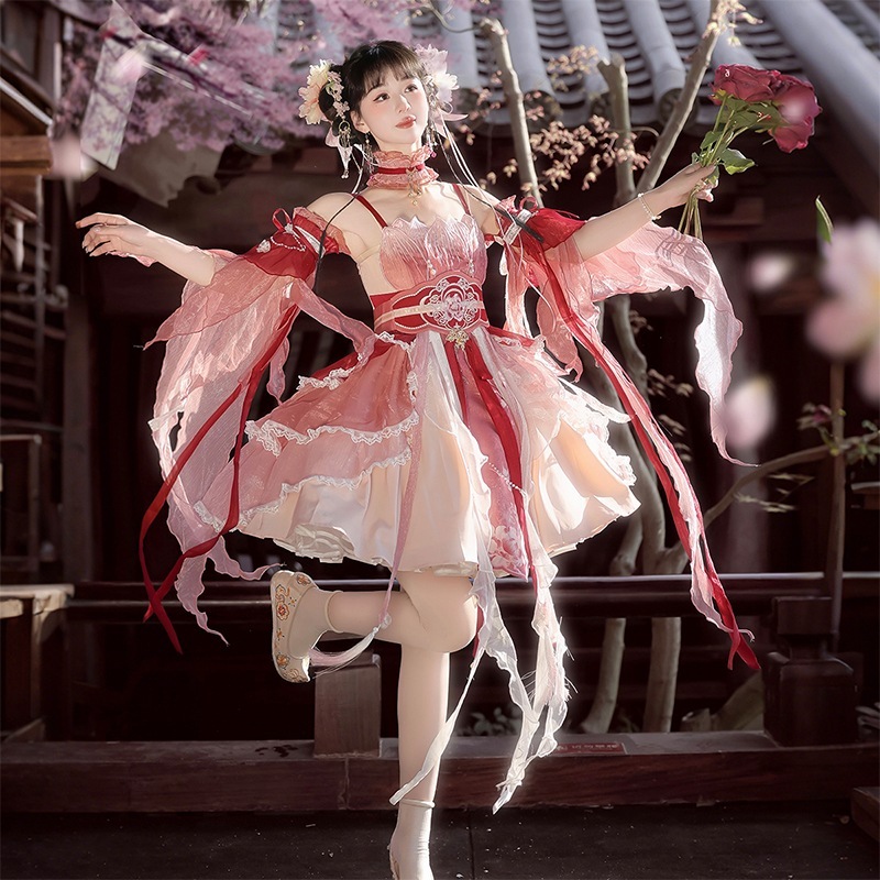 正規品デザイン桃早世韓国lolitaワンピースcos元素ロリータ仙気 正規品デザイン桃早世韓国lolitaワンピースcos元素ロリータ仙気