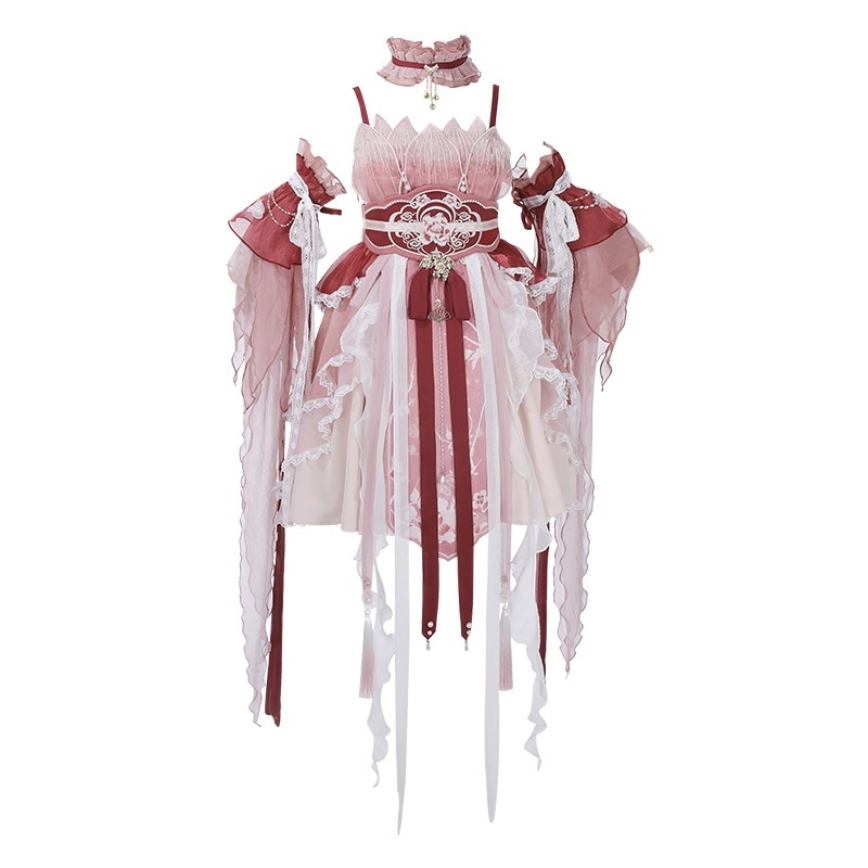 正規品デザイン桃早世韓国lolitaワンピースcos元素ロリータ仙気 正規品デザイン桃早世韓国lolitaワンピースcos元素ロリータ仙気