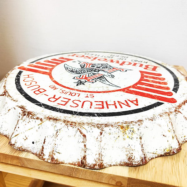 値下げ中！！)バドワイザーの看板 琺瑯看板 ホーロー Budweiser