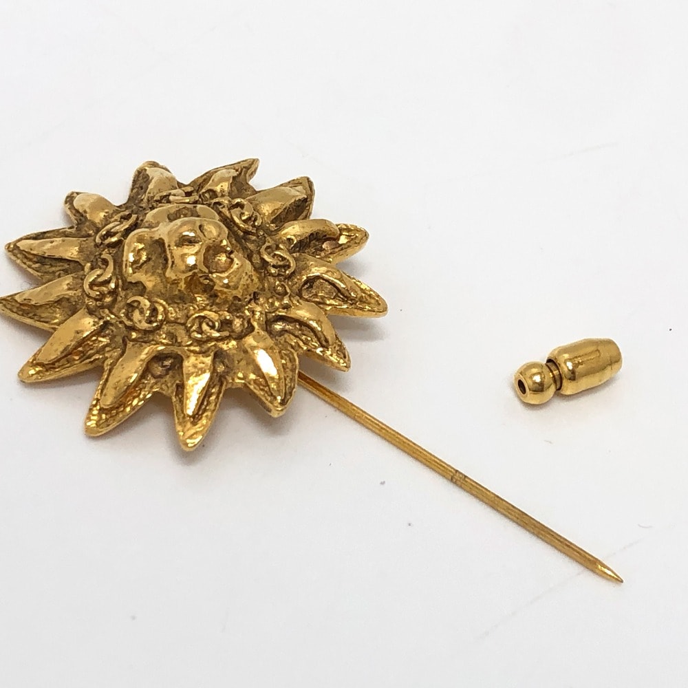 ブローチ ライオン ヴィンテージ ピンブローチ メタル ゴールド ブローチ ライオン ヴィンテージ ピンブローチ メタル ゴールド