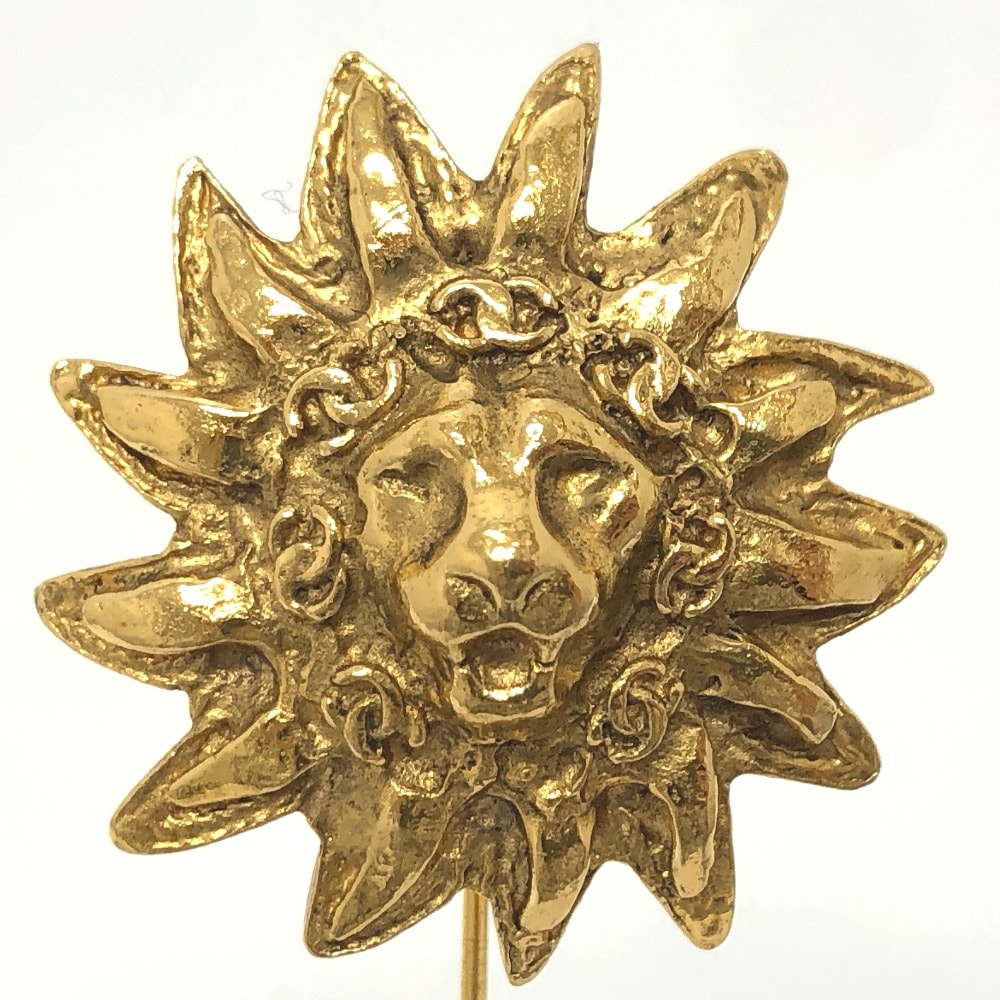 ブローチ ライオン ヴィンテージ ピンブローチ メタル ゴールド ブローチ ライオン ヴィンテージ ピンブローチ メタル ゴールド
