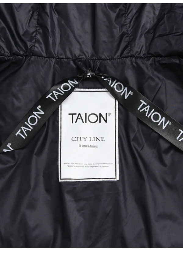 【SALE10%OFF】【即納】TAION タイオン アウター シティダウンフーディー 長袖 ダウン ミドル丈 収納 フード ユニセックス 106jkci