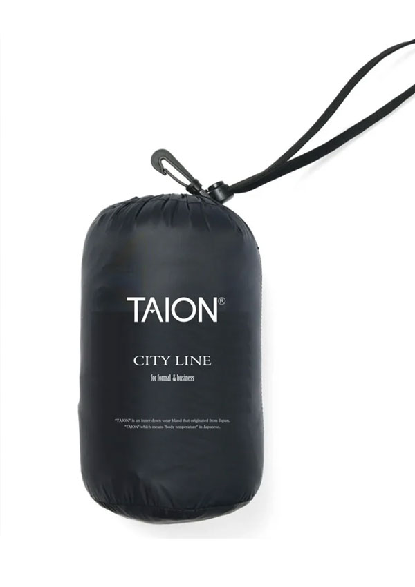 【SALE10%OFF】【即納】TAION タイオン アウター シティダウンフーディー 長袖 ダウン ミドル丈 収納 フード ユニセックス 106jkci