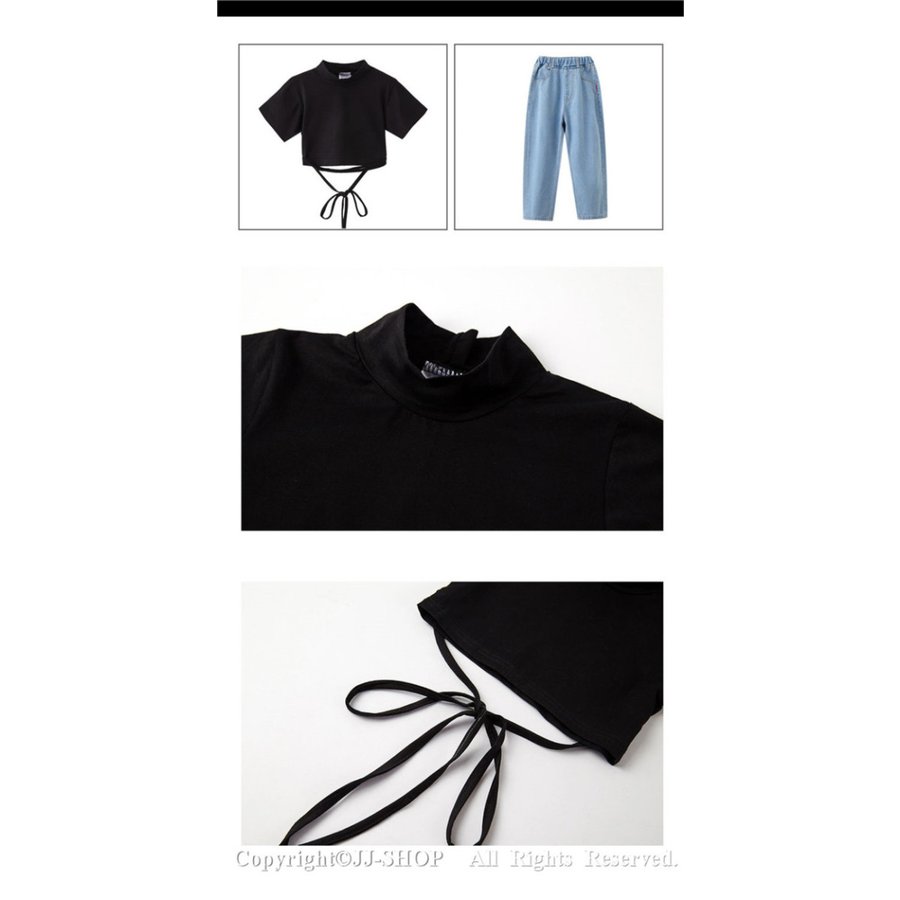 ベスト デニムパンツ 半袖Tシャツ ジャズダンス衣装 タンクトップ キッズ ダンス衣装 パンツ ヒッ