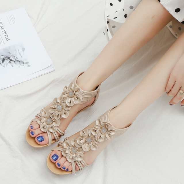 サンダル ウェッジソール サマーブーツ　疲れない 厚底 コンフォートサンダル 軽量 レディース リゾート　ビーチ　海　夏 軽い 可愛い 旅