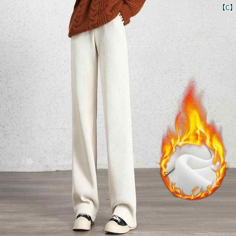 パンツ レディース ボトムス 女性用 シェニール ワイド レッグ ハイウエスト 冬 スタイル ドレープ 厚手 カジュアル ストレート 子供 パンツ レディース ボトムス 女性用 シェニール ワイド レッグ ハイウエスト 冬 スタイル ドレープ 厚手 カジュアル ストレート 子供