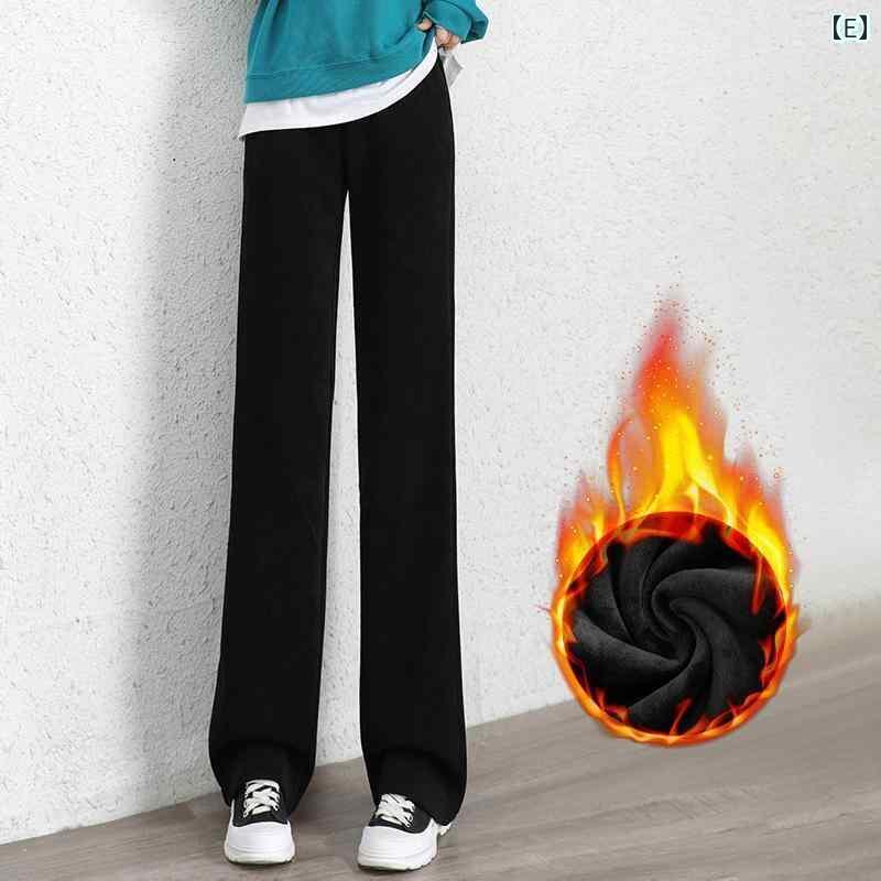 パンツ レディース ボトムス 女性用 シェニール ワイド レッグ ハイウエスト 冬 スタイル ドレープ 厚手 カジュアル ストレート 子供 パンツ レディース ボトムス 女性用 シェニール ワイド レッグ ハイウエスト 冬 スタイル ドレープ 厚手 カジュアル ストレート 子供