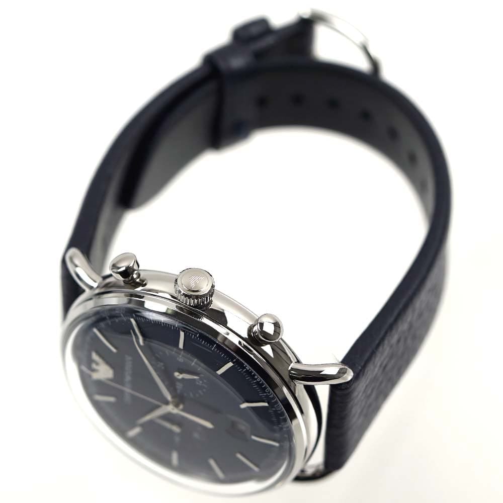 エンポリオアルマーニ 腕時計 メンズ 日付カレンダー ブラック×ネイビー EMPORIO ARMANI AR11105