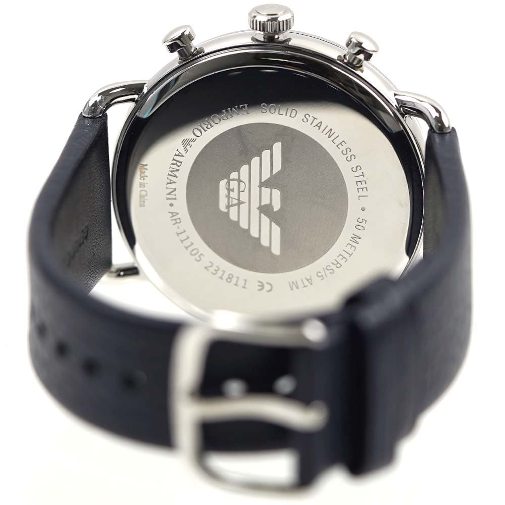 エンポリオアルマーニ 腕時計 メンズ 日付カレンダー ブラック×ネイビー EMPORIO ARMANI AR11105