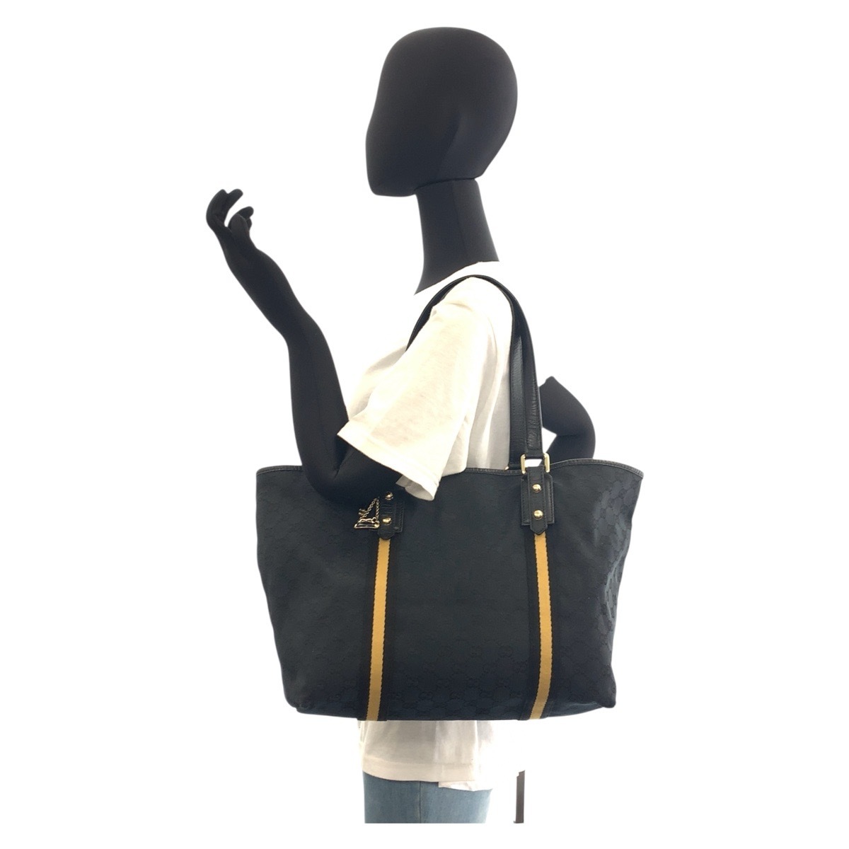 シェリーライン ブラック 黒 ゴールド金具 GGキャンバス 139260 トートバッグ ショルダーバッグ レディース 504016