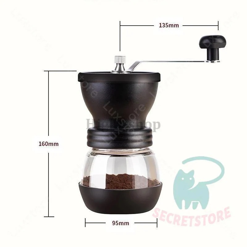 入荷！コーヒーミル 手動 手挽きコーヒーミル 豆挽き 全身水洗可能 持ち運びが便利 喫茶店 coffee アウトドア 粉砕度調整可能 プレゼント 粗さ調節