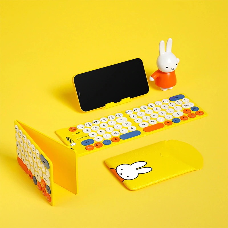 ミッフィー ワイヤレスキーボード 超薄型軽量 厚さ3.5mm 折りたたみ式キーボード 携帯便利 ミッフィー 安心の品質保証 Bluetoothミッフィー ワイヤレスキーボード 超薄型軽量 厚さ3.5m