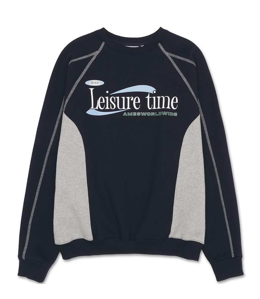AMES WORLD WIDE★LEISURE TIME LOGO SWEATSHIRT 2カラー Ames-Worldwide】 LEISURE TIME LOGO SWEATSHIRT 2色 UNISEX