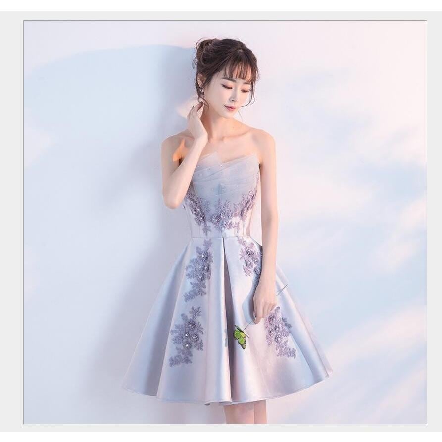 ミニドレス ナイトドレス ウエディングドレス パーディードレス 30代40代 ステージ衣装 オペラ声 成人式 花嫁 忘年会 結婚式 ピアノ 2023新作 ドレス ミニドレス ウェディングドレス パーティードレス 花嫁 膝丈