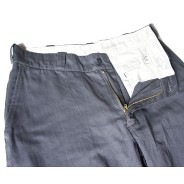 アメリカ軍 60 S 復刻チノパンツ 30インチ／ウエスト76cm ワンウォッシュ グレー（灰） レプリカ