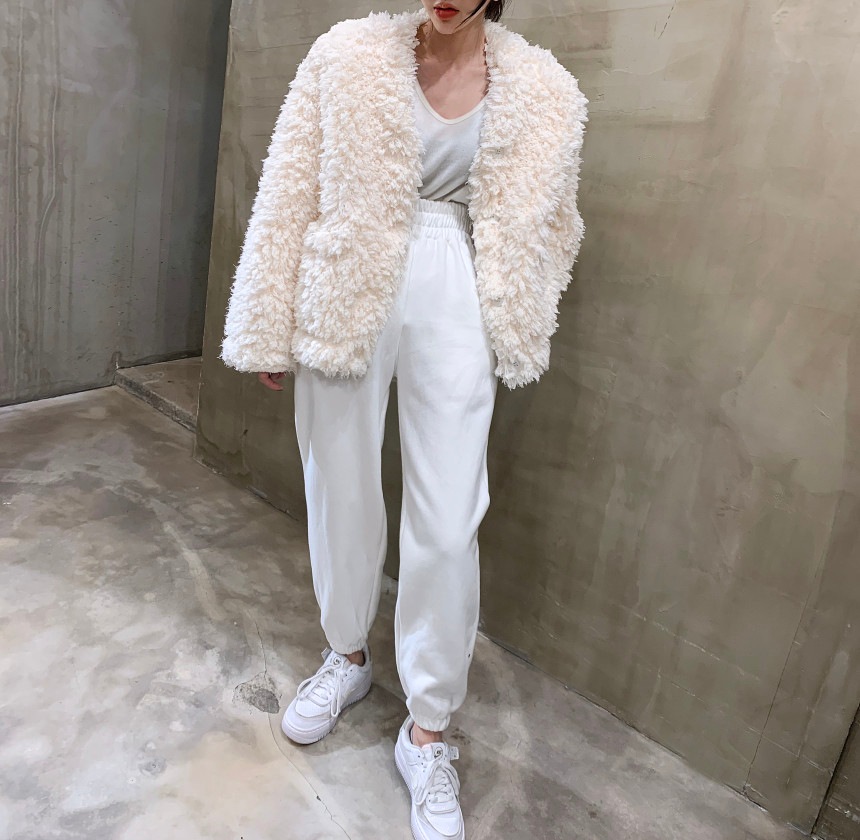 ボアファージャケット ファージャケット ボアファー カーディガン ジャケット ノーカラージャケット コート. アウター レディース 可愛い オシャレ 秋冬 2カラー D349 ボアファージャケット ファージャケット ボアファー カーディガン ジャケット ノーカラージャケット コート. アウター レディース 可愛い オシャレ 秋冬 2カラー D349