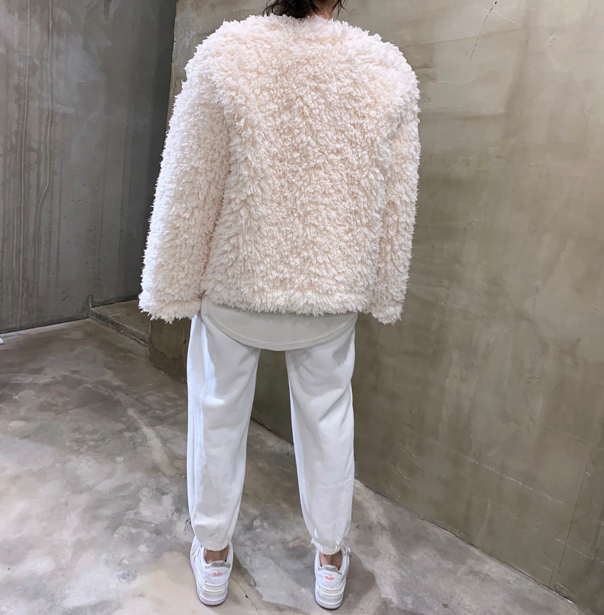 ボアファージャケット ファージャケット ボアファー カーディガン ジャケット ノーカラージャケット コート. アウター レディース 可愛い オシャレ 秋冬 2カラー D349 ボアファージャケット ファージャケット ボアファー カーディガン ジャケット ノーカラージャケット コート. アウター レディース 可愛い オシャレ 秋冬 2カラー D349