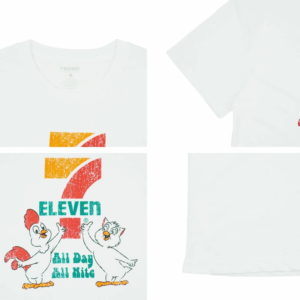 【クリックポスト対応可】メンズ　Tシャツ7ELEVEN セブンイレブンMASCOTS ALL DAY ALL NITE TEEマスコット オールデイ オールナイ