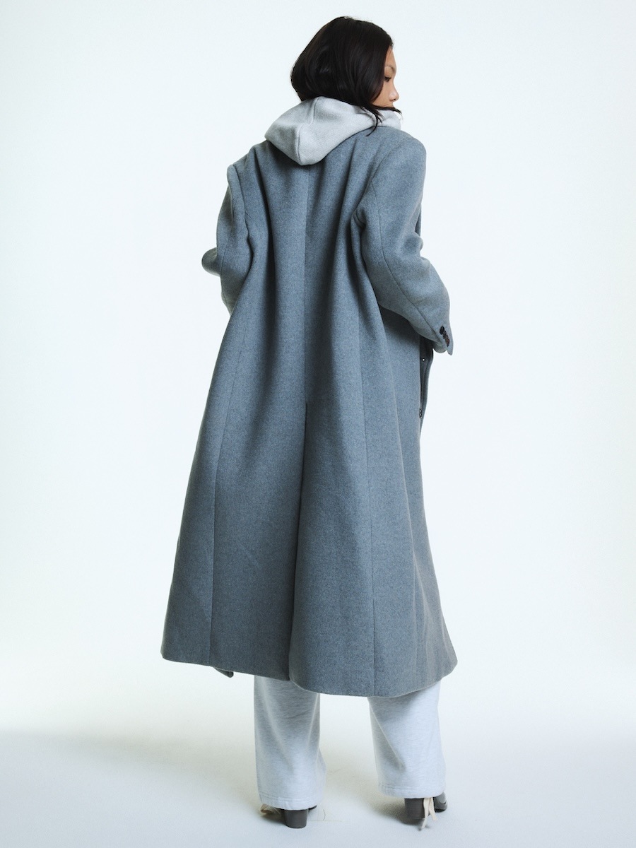 【GLOWNY】 G WOOL COAT - LONG : 3COLORS