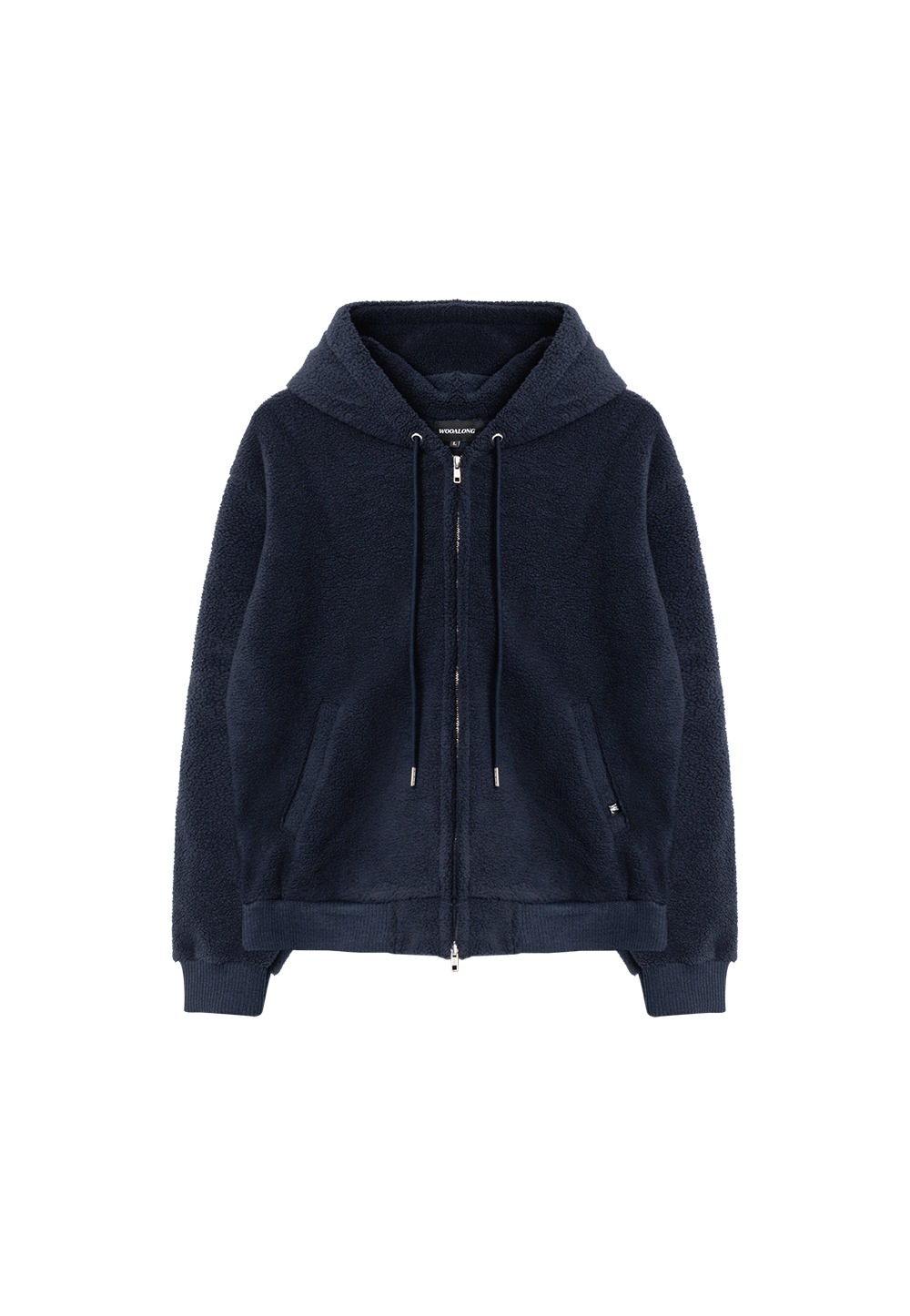 【WOOALONG】 SIGNATURE FLEECE HOOD ZIP-UP : 3COLORS
