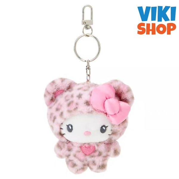 ハローキティ ビビッドラビット マスコット　ぬいぐるみ　キーホルダー　3点セット Qoo10] 【3日出荷】かわいい ハローキティラテヒ