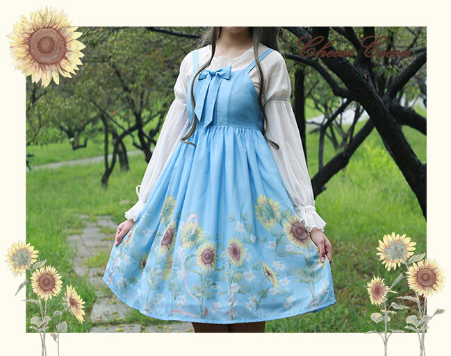 2025新入荷!【早割り】【急速出荷】 ロリータ 夏 ワンピース JSK ジャンパースカート ジャンスカ ひまわり かわいい 可愛い さわやか 清楚 エレガント レディース ハイウエスト S L 2025新入荷!【早割り】【急速出荷】 ロリータ 夏 ワンピース JSK ジャンパースカート ジャンスカ ひまわり かわいい 可愛い さわやか 清楚 エレガント レディース ハイウエスト S L