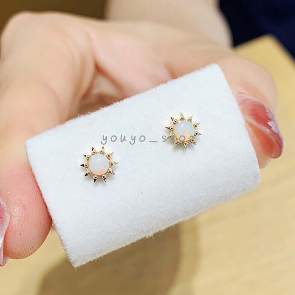 Qoo10] オパールネックレス 太陽ネックレス S9