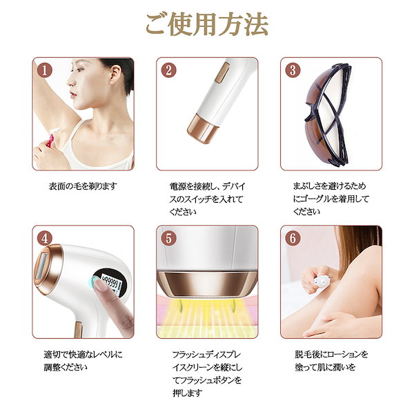 脱毛器　IPL光脱毛　無痛脱毛　永久脱毛 楽天市場】即納 脱毛器 永久脱毛 50万発 光脱毛器 IPL脱毛器