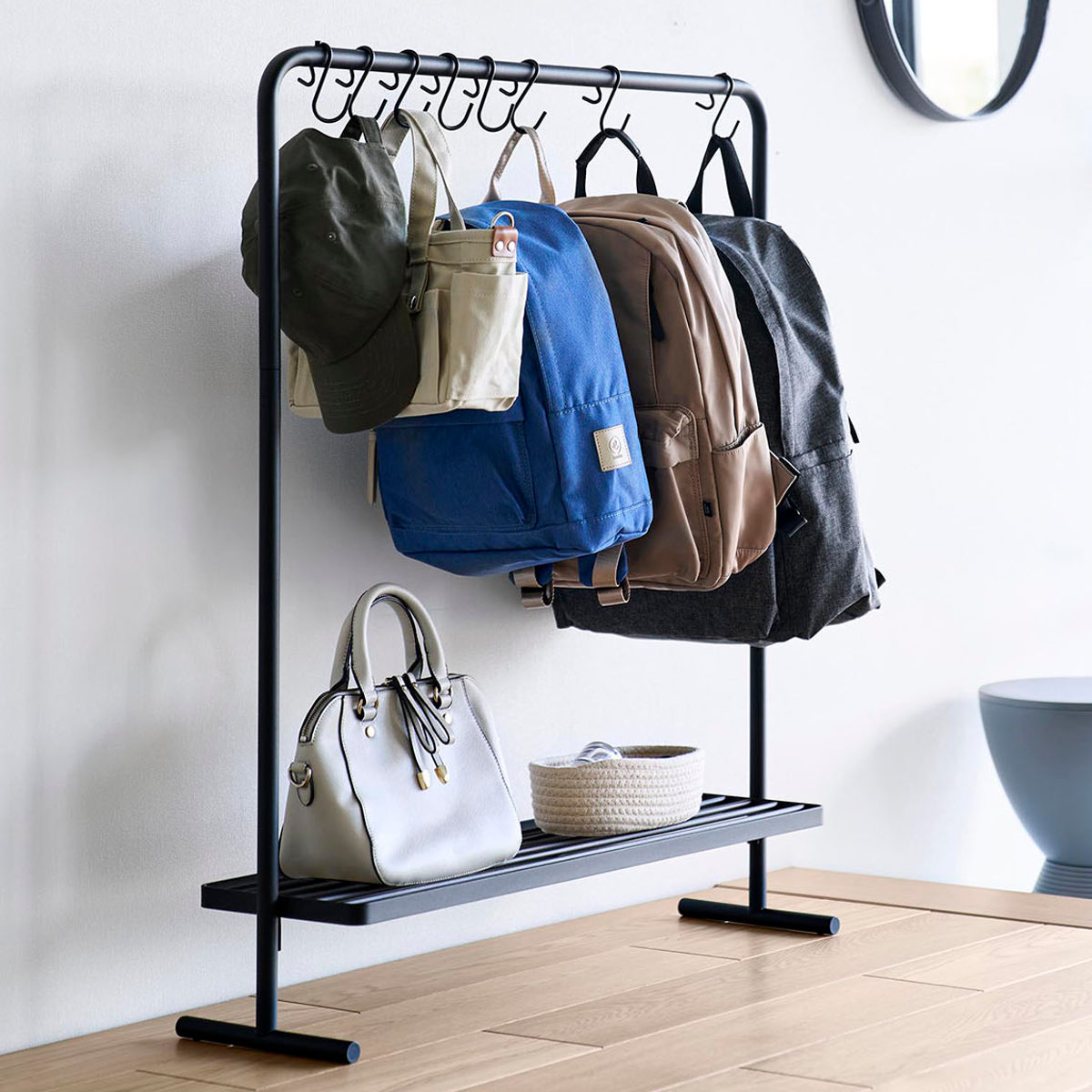 山崎実業 tower バッグ収納ラック タワー 4903208101578 タワーシリーズ バッグ収納 ラック 収納ラック バッグ カバン かばん 吊るす 吊り下げ ハンガーラック 鞄 スリム 山崎実業 tower バッグ収納ラック タワー 4903208101578 タワーシリーズ バッグ収納 ラック 収納ラック バッグ カバン かばん 吊るす 吊り下げ ハンガーラック 鞄 スリム