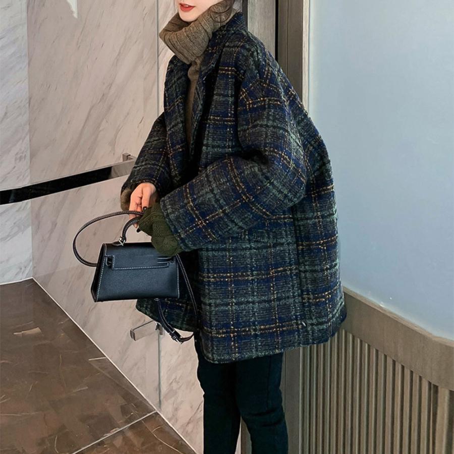 【えこ】ブリジットの女優さん風チェックチェスター 楽天市場】チェック柄 チェスター コート レディース 送料無料 ダブル