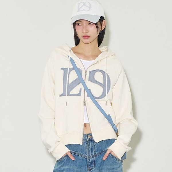 illigo 129 Logo Patch Hooded Zip-up Mサイズ MUSINSA | ILLIGO 129 logo patch hooded zip-up cream