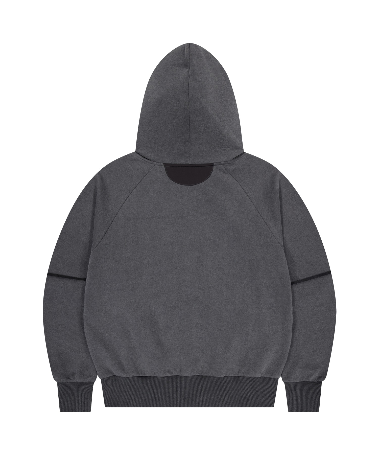 COYSEIO】 STRING POCKET HOOD ZIP-UP : BLACK