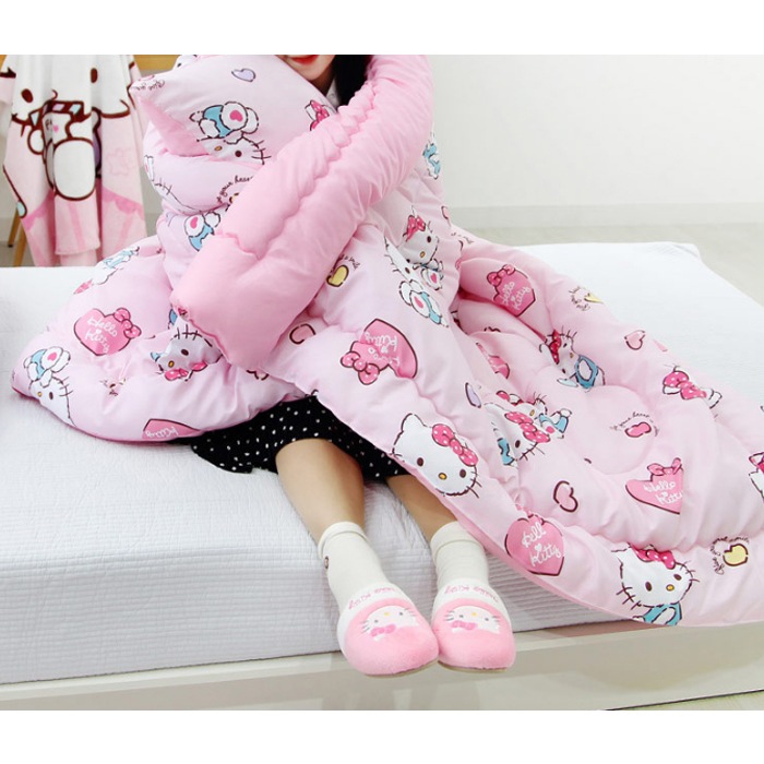 ハローキティ ハートホリック 2点セット(薄綿入布団+枕カバー)