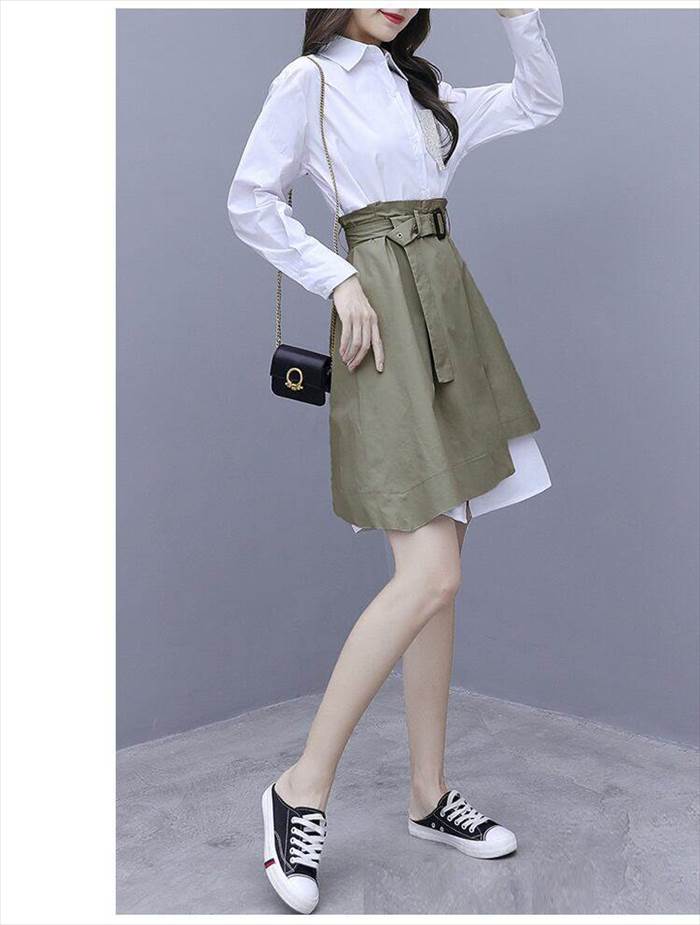 新作 ワンピースドレスシャツワンピース ツーピース 魅せる ワンピース シャツ ホワイト 白 ミディアム丈 袖あり 長袖 新作 ワンピースドレスシャツワンピース ツーピース 魅せる ワンピース シャツ ホワイト 白 ミディアム丈 袖あり 長袖