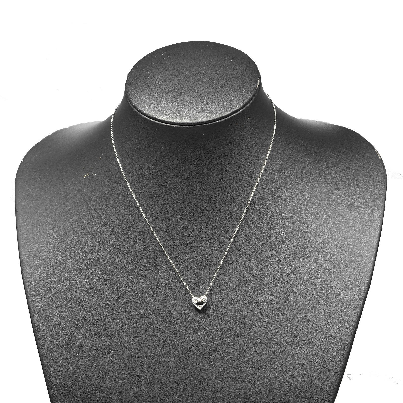 ドッツハート ネックレス Pt950プラチナ ダイヤモンド 約5.25g レディース 中古品 Aランク ドッツハート ネックレス Pt950プラチナ ダイヤモンド 約5.25g レディース 中古品 Aランク