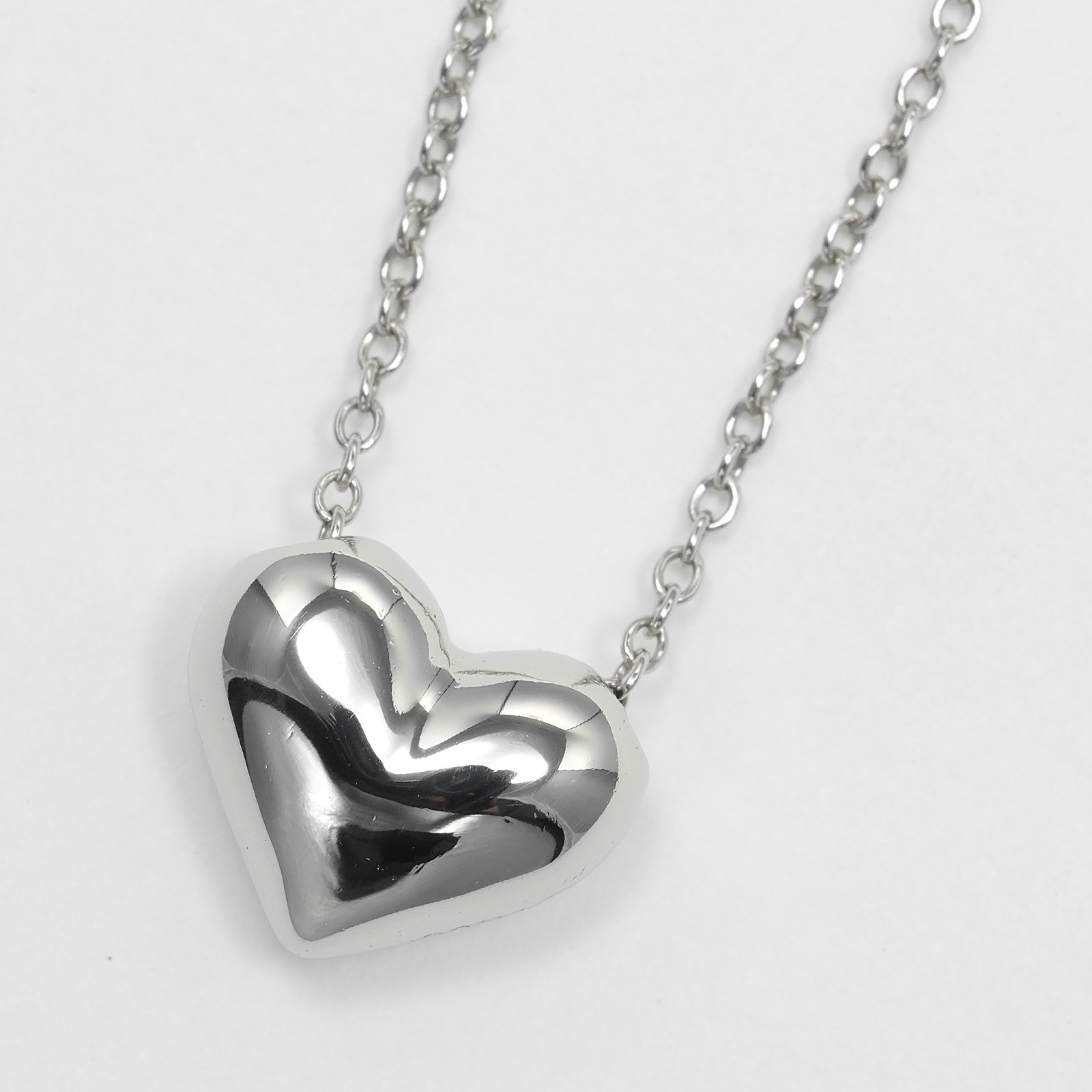 ドッツハート ネックレス Pt950プラチナ ダイヤモンド 約5.25g レディース 中古品 Aランク ドッツハート ネックレス Pt950プラチナ ダイヤモンド 約5.25g レディース 中古品 Aランク