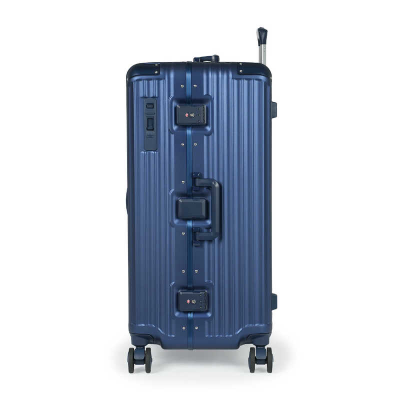 A.L.I　スーツケース フレームタイプ 宿泊目安：7～9日間 098L 大容量縦長タイプ 前輪ストッパー TSAロック搭載 マットネイビー　GM-056-28