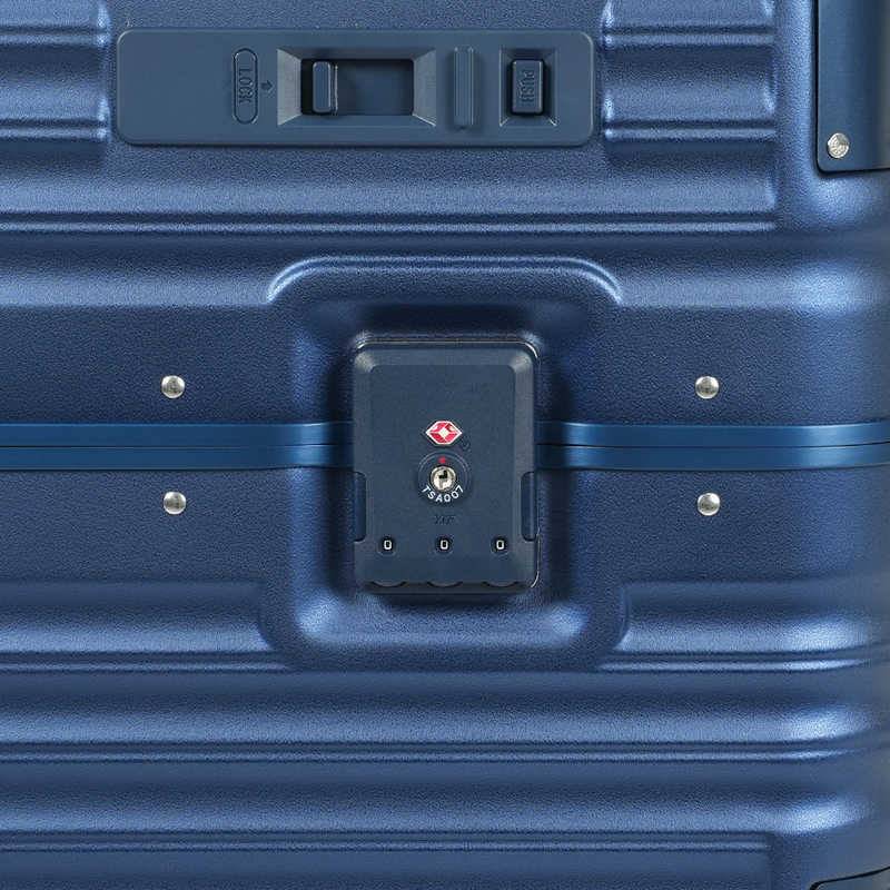 A.L.I　スーツケース フレームタイプ 宿泊目安：7～9日間 098L 大容量縦長タイプ 前輪ストッパー TSAロック搭載 マットネイビー　GM-056-28