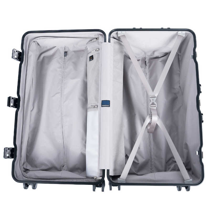 A.L.I　スーツケース フレームタイプ 宿泊目安：7～9日間 098L 大容量縦長タイプ 前輪ストッパー TSAロック搭載 マットネイビー　GM-056-28