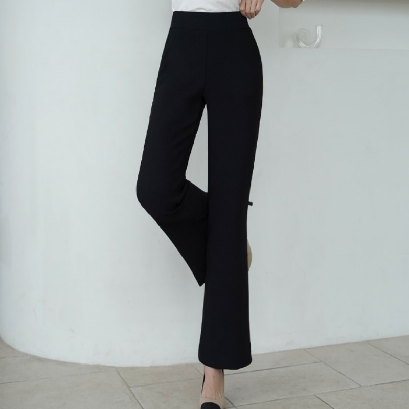 クリック＆ファニークイックフィットブーツカットスラックス [SMLサイズ]