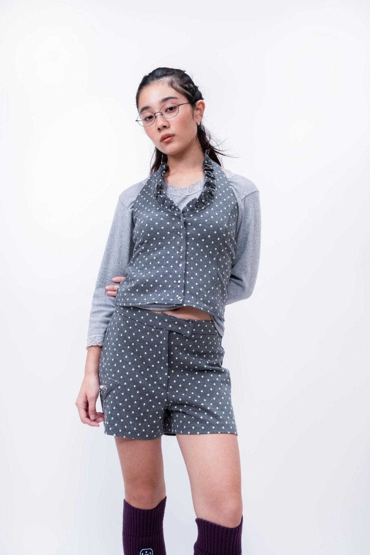 【shalomclub】 DOT VEST (24FW)新品未使用 SHALOM】24FW DOT VEST ベスト