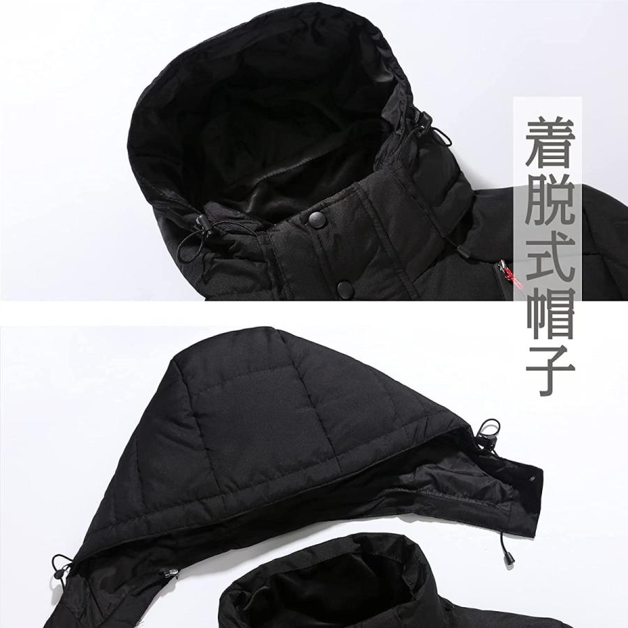 ダウンジャケット メンズ 暖かい ダウンコート 軽い 黒 フード付き ライトダウン コート 大きいサイズ 軽量 ハイネック 防寒 冬 秋 ダウンジャケット メンズ 暖かい ダウンコート 軽い 黒 フード付き ライトダウン コート 大きいサイズ 軽量 ハイネック 防寒 冬 秋