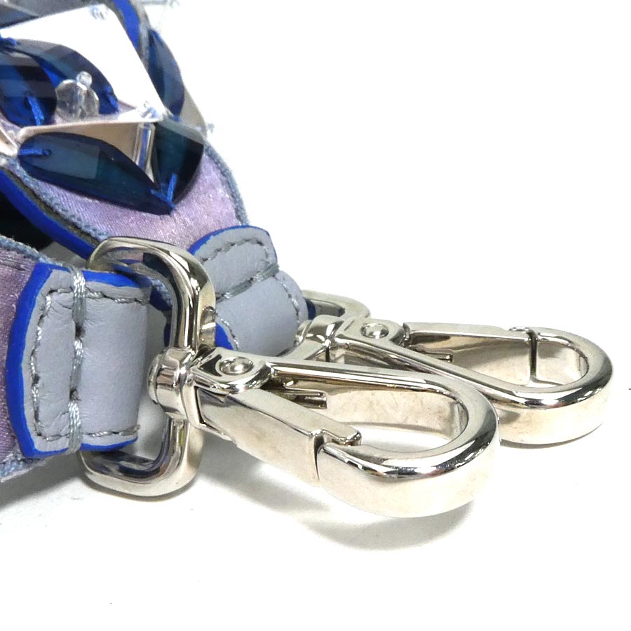 フェンディ FENDI ショルダーストラップ レザー/プラスチック ブルー×ホワイト レディース h31027g フェンディ FENDI ショルダーストラップ レザー/プラスチック ブルー×ホワイト レディース h31027g