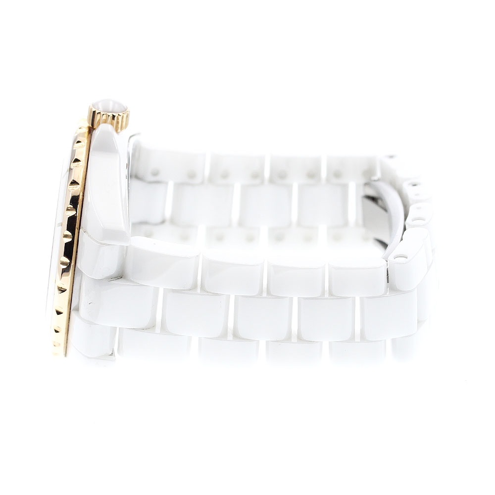 シャネル CHANEL H2180 J12 白セラミック 11Pダイヤ PGベゼル クォーツ メンズ 美品 保証書付き_877696【中古】 vitruvije.rs