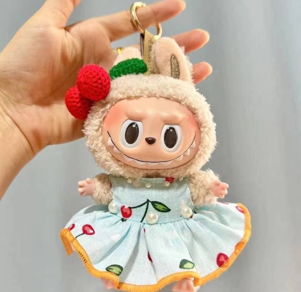 Labubu Exciting 厳しく Macaron ぬいぐるみ ラブブ Toffee