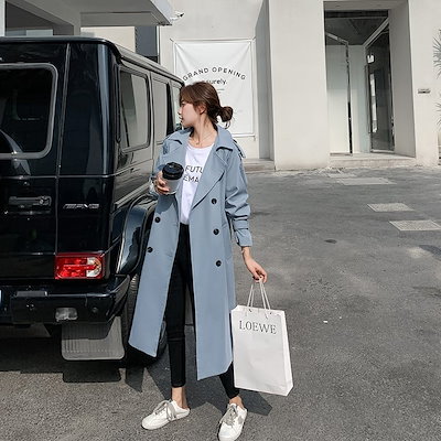 格安爆買い アウター トレンチコート ロング ロング : レディース服 新品限定品