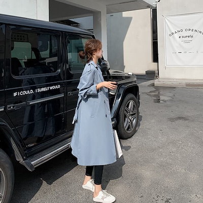 格安爆買い アウター トレンチコート ロング ロング : レディース服 新品限定品