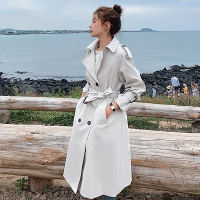 格安爆買い アウター トレンチコート ロング ロング : レディース服 新品限定品